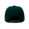 Algodón plano modificado para requisitos particulares 100% del borde de Hip Hop de los sombreros verde oscuro del Snapback